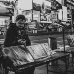 street spray painter in NYC