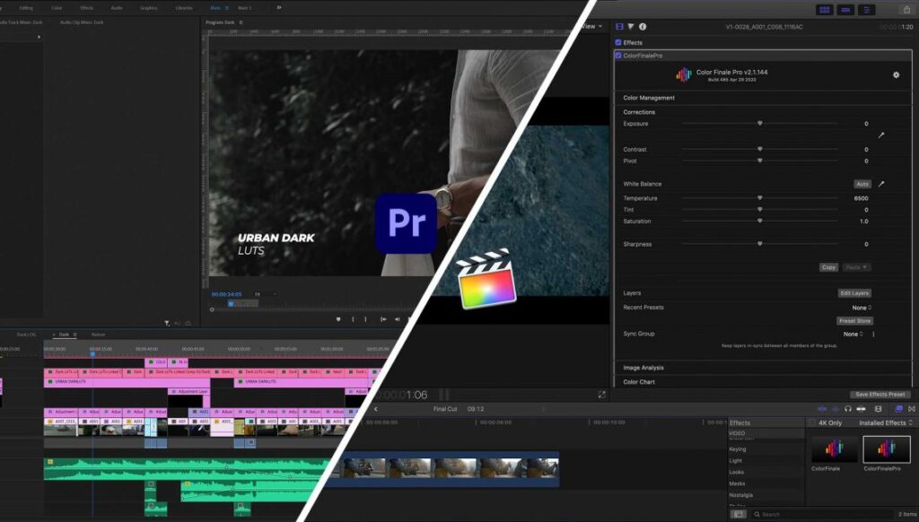 image of different video editing software